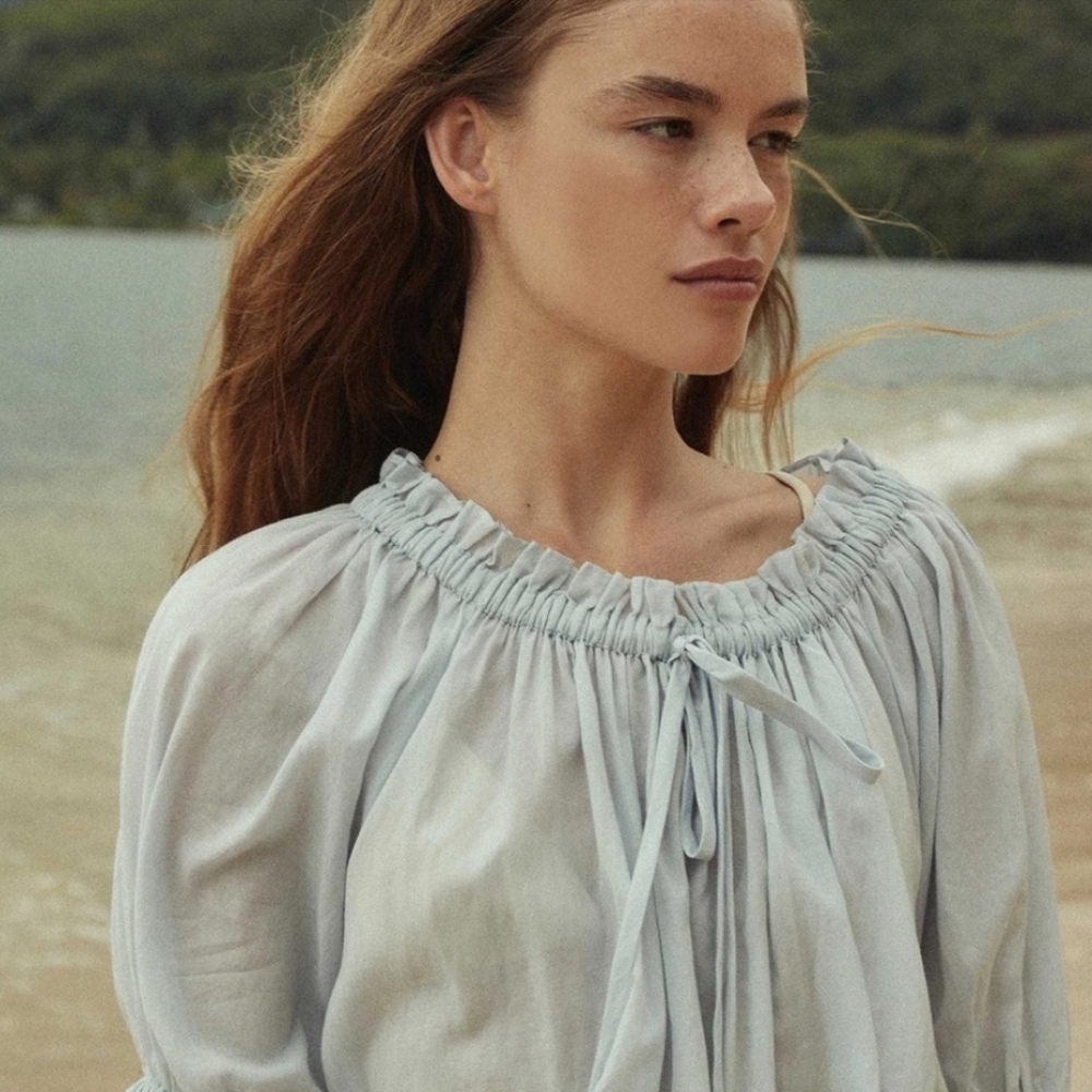 Doen Light Blue Blouse